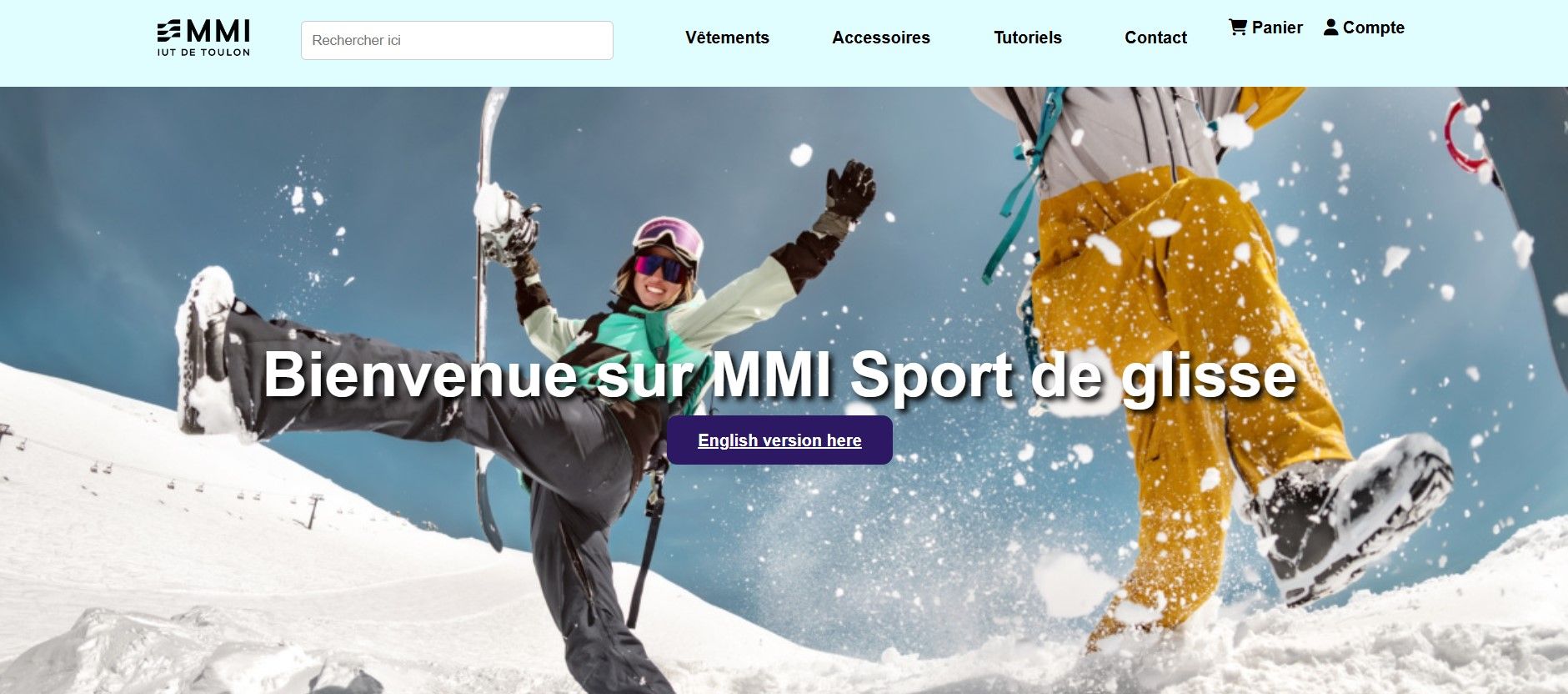 Image du projet : Site MMI sport de glisse